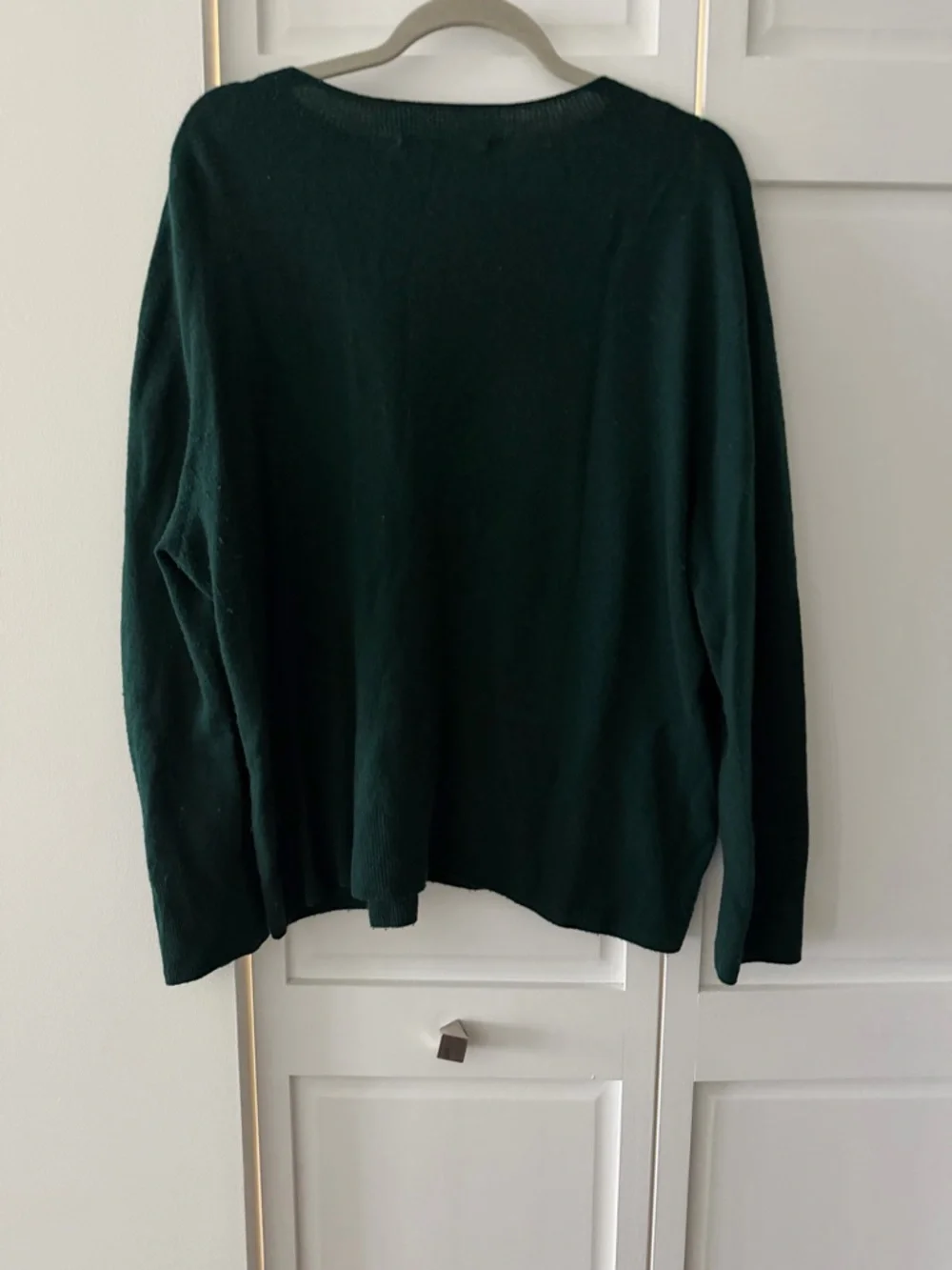 Zara Emerald Wool Mix Oversized Knit Sweater | Dark Green | Size XL - Picture 6 of 7